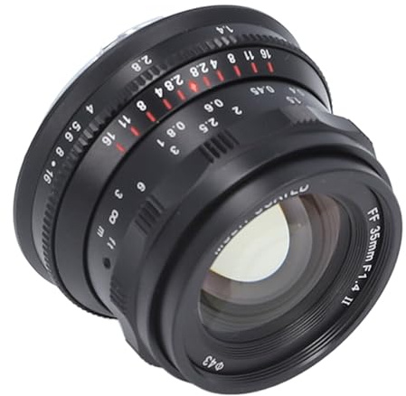 Obiettivo Ritratto Full Frame 35 Mm F1.4, 330 G Diametro Filtro 43 Mm Obiettivo Focale Ritratto 35 Mm Grande Apertura Fissa Attacco L Messa a Fuoco Manuale per Leica SL SL1 SL2