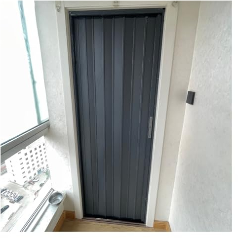 Schiebetür Falttür falttüren innentüren Aluminium-Falttür, Innenschiebetür, Falttür für Küchen-/Speisekammertür, Raumteilertür 181 170 160 150 111 66 61 cm breit(H 175cm(69in),W 66cm(26 in))