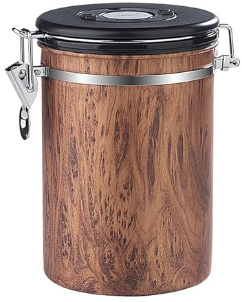 Stockage des grains de café moulu, pot à café hermétique,Pot hermétique pour grains de café - Pots de stockage de café de cuisine en acier inoxydable pour céréales, fruits secs