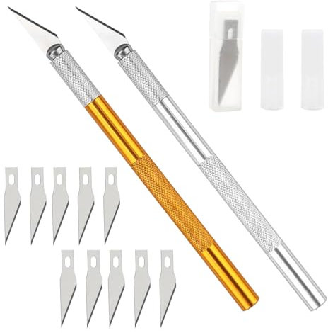 2PCS Bread Lame Sourdough Scoring Knives with 10 Blades, Handcrafted Bread Scorer Tool for Homemade Bread, Precision Dough Cutting, Stainless Steel Sourdough Accessories for Homemade Bread Baking