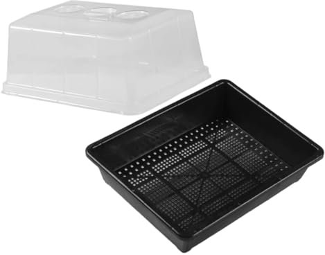 HEMOTON 1 Ensemble Plateau de Germination Plastique pour Semis pour Plantes Huile Humidité Tray pour Jardinage Agriculture