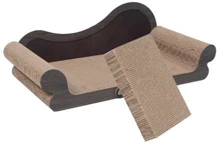 SOIMISS Kratzmöbel für Katzen Sofaform aus Langlebigem Wellpappe Material Sauberer Kratzschutz frei von Staub Kratzfestes Katzenmöbel für Indoor Katzen Pflegeleichtes Fummelbrett für