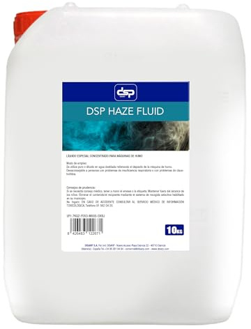 Disarp Global Hygiene Solutions - HAZE FLUID HD- Líquido para máquina de niebla de alta densidad - Líquido de máquina de niebla de larga duración y alto rendimiento