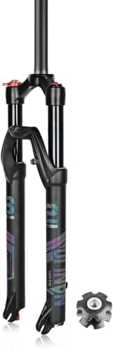 SXSHEYS VTT 26, 27,5 29, Fourche à air 1-1/8, débattement 120 mm, axe QR, Freins à Disque 9 mm, réglage Manuel du Rebond de la Fourche (Droite, 27,5).