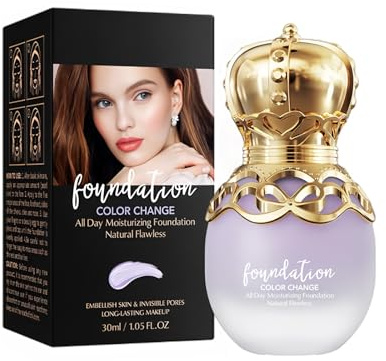 Fondotinta Liquido Correttivo Ad Alta Coprenza, Formula A Lunga Tenuta 24H Resistente All'Acqua, Finish Opaco Naturale Per Un Incarnato Impeccabile, Non Si Accumula Nelle Rughe D'Espressione