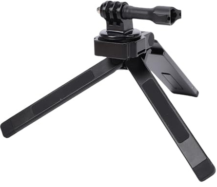 Vikye Treppiede Magnetico Pieghevole, Treppiede in Lega di Alluminio con Vite da 1/4 di Pollice, per Action5 ACEPRO, Regolabile a 250° con Base Antiscivolo con Gancio Nascosto