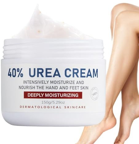 Urea Creme,Handcreme, Urea Creme 40 Prozent Hornhautentferner Fußcreme, Handcreme, Bodylotion Mit Hyaluronsäure, Teebaum Und Aloe Ve Ra Für Tiefe Feuchtigkeit, Kallusentferner Und Erweichung,150g