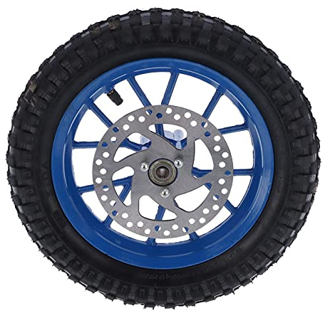 Neumático de Rueda Delantera de Motocicleta, Neumático de Rueda Delantera de Goma, Pernos de Piñón de Freno de Disco de 12,5x2,75 Pulgadas para Mini Moto de Cross de y