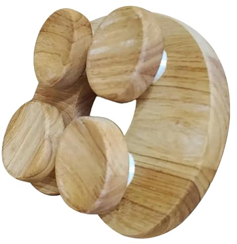 Cuscino per sauna, poggiatesta per sauna in legno con design girevole per supporto del collo, cuscino ergonomico cervicale per la spa domestica e l'uso in camera