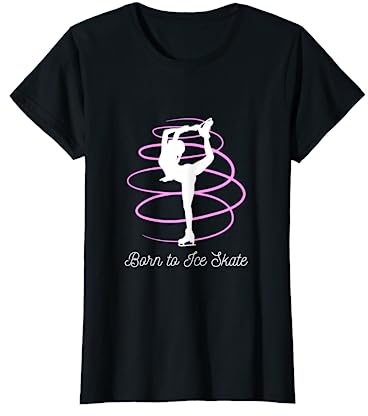 Eiskunstläuferin Schlittschuh Eiskunstlauf Eislauf Eisläufer T-Shirt