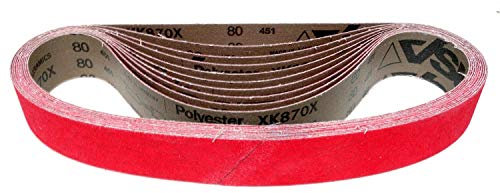 VSM XK870X/F - Cinta abrasiva para lijadora de banda de tubo, 40 x 760 mm, 10 unidades, grano P120