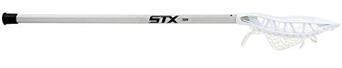 STX Lacrosse X10 A/M Complete Stick, White/White/Platinum