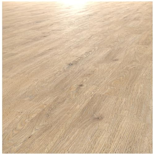 HORI Klick Hartvinylboden Rigid SPC Landhausdiele Holzoptik - Klick-Vinyl mit Trittschalldämmung - schwimmende Verlegung - - 122 x 18 x 0,35 cm - 2,2 m² - 10 Dielen