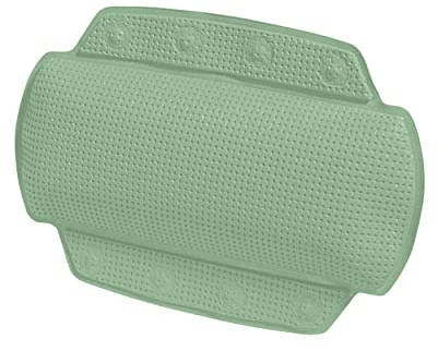 Spirella - Badewannenkissen Alaska Basil Mit 8 Saugnäpfen Antibakteriell - Rutschhemmend Waschbar - Grün - 23 x 32 cm