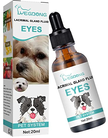 Generic Fleckenentferner für Hundetränen - Augentropfen Reinigungsessenz für Hunde, Katzen, Welpen, Kätzchen,Tränenflecken-Entferner Haustier-Augenreiniger für laufende Augen, rote, juckende Tränen