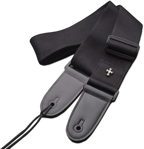 CAIHONG Gitarrengurt, gewebter Stil, einfach, verstellbar, Vintage-Stil, für Bass, Elektro, Akustikgitarre
