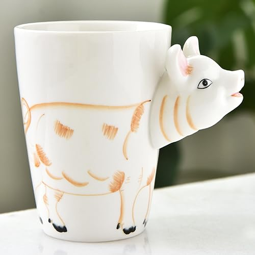 Arawat Große Tasse, 700 ml, Teetassen, große Keramik, Cappuccino-Tassen, XXL-Jumbo-Tasse, Suppenschüssel mit Griff, große Kaffeetasse, Müslischalen mit Löffel, Kaffee, Tee, Müsli-Tassen, Porzellan