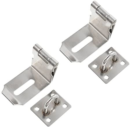 Mikikit 2pièces Verrou De Porte à Moraillon Cadenas De Porte Pour Meubles Fermoir à Degrés Boucle De Sécurité Pour Hôtel Moraillon De Sécurité Pour Cadenas