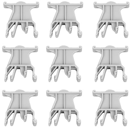 100 Pz 35mm Marcatore per Terminali su Guida Din Carrier Morsettiera Porta Marcatori Universale UK B1 Etichetta di Marcatura Morsettiera Cablaggio Terminale Marcatura per