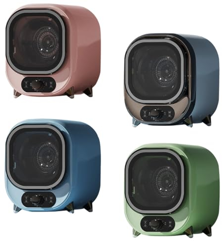 TAHALI Asciugatrice Piccola, Asciugatrice Portatile a condensatore, Asciugatrice ventilata da 5 kg, Perfetta per l'uso su bancone o a Parete, Compatta Mini centrifuga,Blue-110V