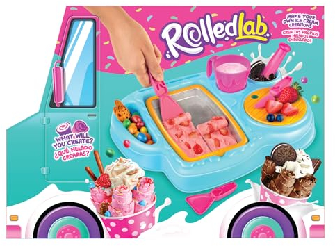 Bandai Zap Chef - Máquina de helado instantánea, crea deliciosas golosinas en cuestión de minutos con el laboratorio enrollado de Zap Chef, perfecto para niños, juego de máquina de rollos de helado