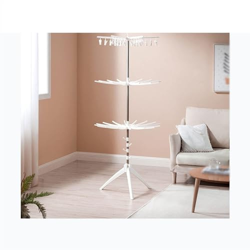 HYRTHAFSDF Tendedero Multifuncional Plegable para Ropa, diseño en Forma de Paraguas, Organizador de lavandería, tendedero para el Suelo