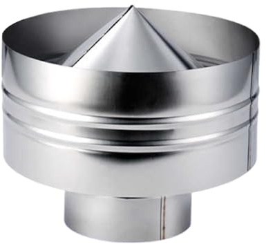 HARELA Chapeau De Cheminée en Acier Inoxydable, Couverture D'évent Cheminée Chapeau De Pluie pour Toit Rond, Chapeau Capot Cheminée Chapeau Conduit De Fumée, Installation Facile(150mm/5.9in)