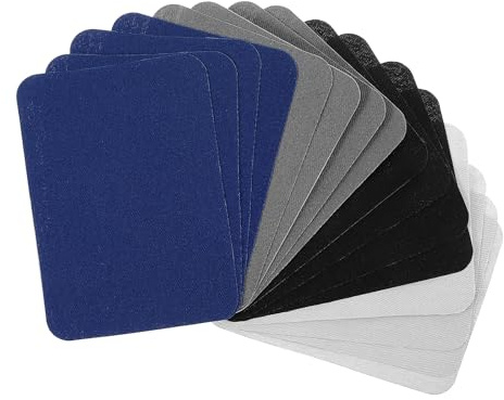 Patches zum Aufbügeln 16 Stück Aufbügelflicken Selbstklebend Stoff Bügelflicken Reparaturset Aufbügel Flicken Stoff-Reparaturflicken für die Reparatur von Jeans Kleidung Sofas Rucksack