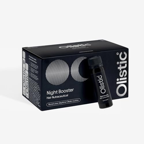 Olistic Night Booster - 28 Viales, Complementan tu Rutina Actual de Olistic, para Mujeres y Hombres, Regenera y Detoxifica el Cabello Mientras Duermes, Mejora Calidad del Sueño, Ingredientes Naturales
