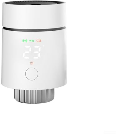 HpLive Für ZigBee Heizkörper Thermostatventil, Automatische Temperaturregelung 5-35°C, Energieeffizient, M30x1.5mm Anschluss