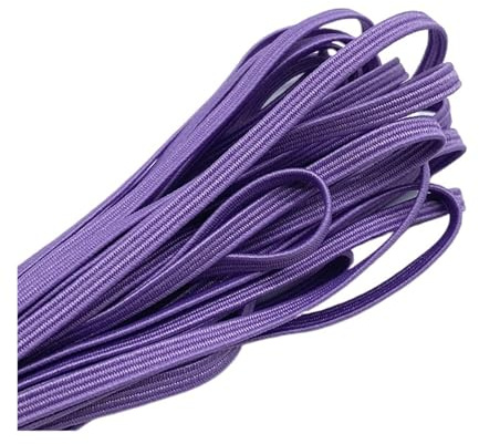 5 yardas 3mm coloridas bandas elásticas redondas de alta elasticidad cuerda banda de goma línea cinta de LICRA costura banda de encaje accesorio de ropa(13)