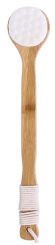 Bamboos ryggborste, 40 cm långt handtag duschskrubbare, katttass nano-sammet, mjuk tät rengöring, kroppsmassageverktyg, ergonomiskt spa-tillbehör