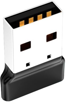 Diyeeni Adaptador USB Bluetooth 6.0 para PC, Receptor Dongle Bluetooth de Baja Latencia Plug and Play, con Emparejamiento Automático para Wins, Auriculares y Altavoces (Adaptador USB)