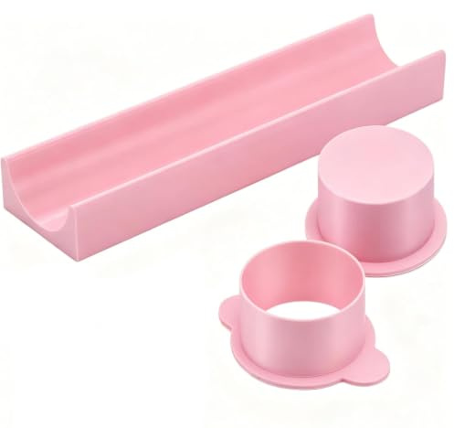 CtiUjdx 3‑Pcs Cake Pop Mould Kit,Cake Pop Cutter with Pusher & Serving Tray | Home Kitchen Baking Tool for DIY Chocolate, Candy and Dessert Making,Suitable for daily life, birthday parties, gatherings