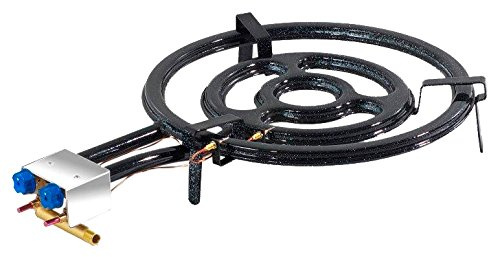 Garcima Butan/Propan/natur Ring mit Gas Auslass Seite, schwarz, 50 cm
