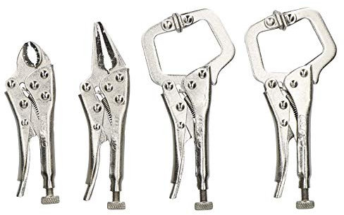 4pc Mini Schweißzange Zangen Schnellschnellverschluss C Clamp lange Nase