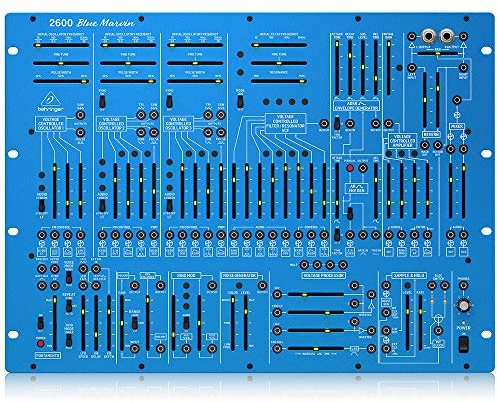 Behringer 2600 BLUE MARVIN Special Edition halbmodularer analoger Synthesizer mit 3 VCOs und Multi-Mode-VCF im 8U-Rack-Mount-Format