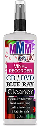 PROFESSIONAL VINYL RECORD CLEANER CD DVD CLEANING FLUID SPRAY Fast Delivery (50ML SPRAY)