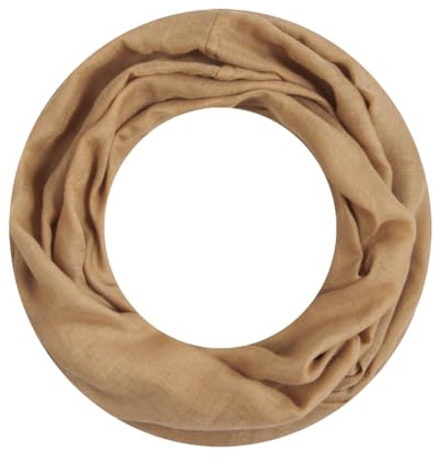 Majea Damen Loop Schal Alice – Leichter Ganzjahres-Schlauchschal schmal unifarben – 160x50cm Weicher Indoor & Büro Loop mit Viskose