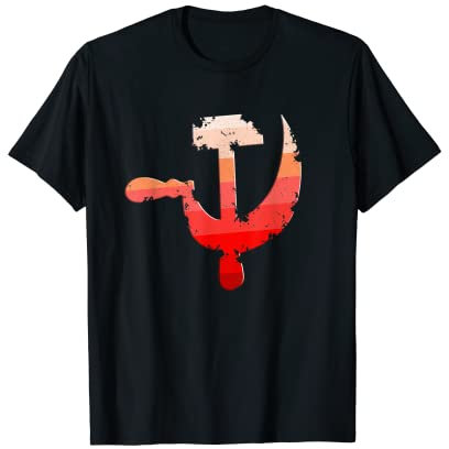 Hammer und Sichel Worker Hardworkers Farmer T-Shirt