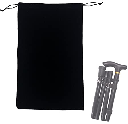 Tragbare, Faltbare Aufbewahrungstasche, Flanell-Gehstock, schützende Tasche, Reise-Organizer für behinderte ältere Menschen, 15 Zoll lang (ohne Gehstock)