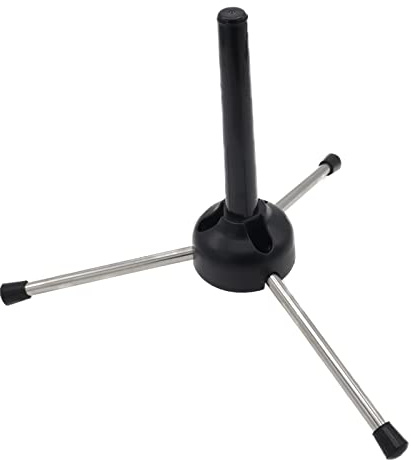 Cheerock Support de clarinette portable en métal à 3 pieds compatible avec clarinettes, saxophones et autres instruments à vent