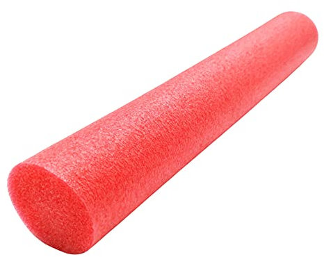 Frite Piscine Mousse Enfant Bâton de Flotteur de Natation Solide Tube Mousse Nouilles de Piscine Jeux de Piscine (Rouge, 7 * 130cm)