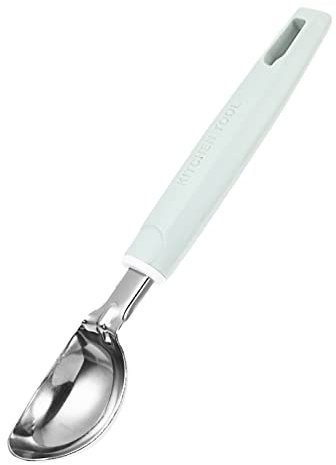 GRIRIW Dessert Scoop Zinc Alloy Fruit Dig Ball Tool Ice Cream Spoon Non-Slip Handle
