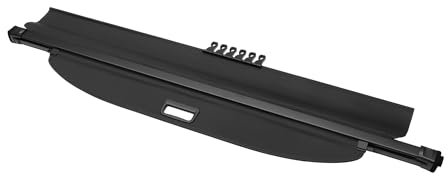 Motoforti Cache-Bagages Rétractable Pour Coffre De Voiture Pour Volvo Xc90 2003-2014 Étagère De Coffre Arrière Étagère De Bagages Écran De Sécurité, Toile, Noir Brillant