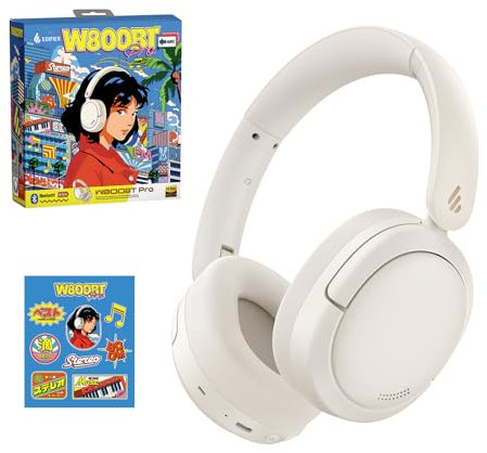 Edifier W800BT Pro Casque sans Fil Hybride de Réduction de Bruit Actif - Son Haute Résolution - IA Annule Bruit Appels - 45 Heures de Lecture - Charge Rapide - Bluetooth 5.4 - Édition Cadeau