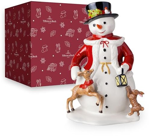 Villeroy & Boch – Christmas Toy's Figurine Schneemann Bunt, Figur Weihnachten, Handbemalte Schneemann Figur, Weihnachtsdekorationen, Tischdekoration, Deko Weihnachten, Porzellan