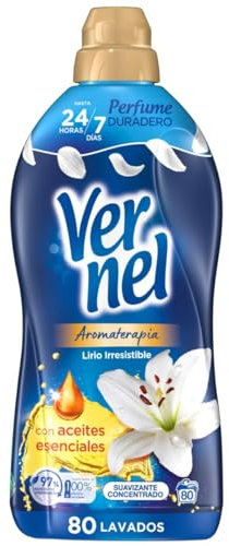 Vernel Suavizante Concentrado para la Ropa, Jazmín y Lirio, 1440ml