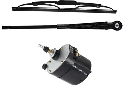 Wischermotor Wischermotoren 12V Universal Für Angeln Für Boot Für Caravan Scheibenwischermotor MitArm Und Klinge 01287358 7731000001 0390506510 Geeignet(Wiper and Motor)
