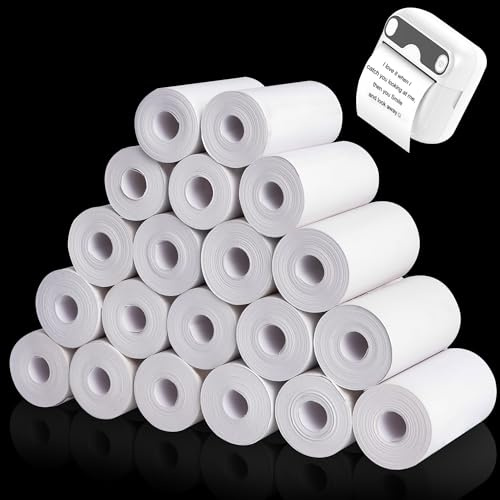 YSDMY 20 rullar termiskt papper för termisk skrivare 57 x 25 mm termiska rullar termiskt papper för ögonblicksutskrift för barnkamera ögonblicksbilder